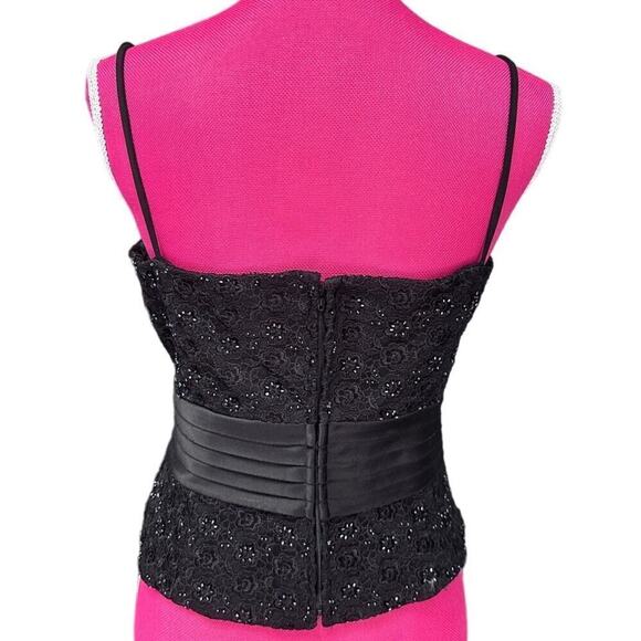 JS Collection Lace Beaded Bustier Top - Size 14 - EUC - Picture 2 of 7